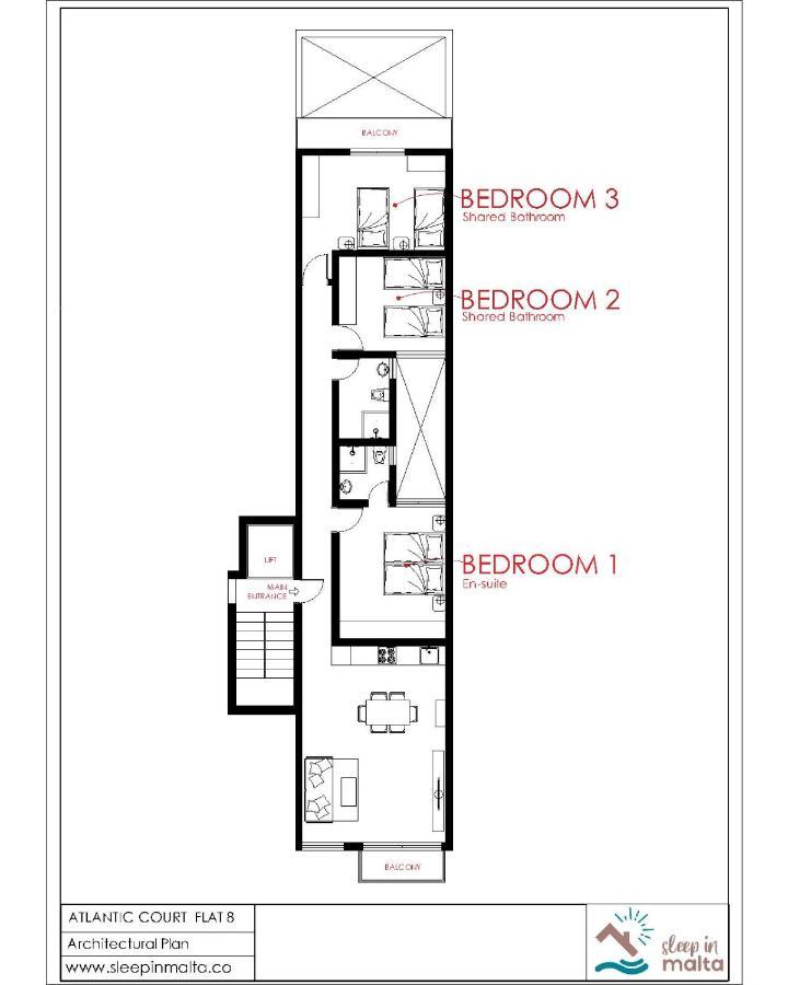 מסידה F8 Modern And Bright Apartment In Malta מראה חיצוני תמונה